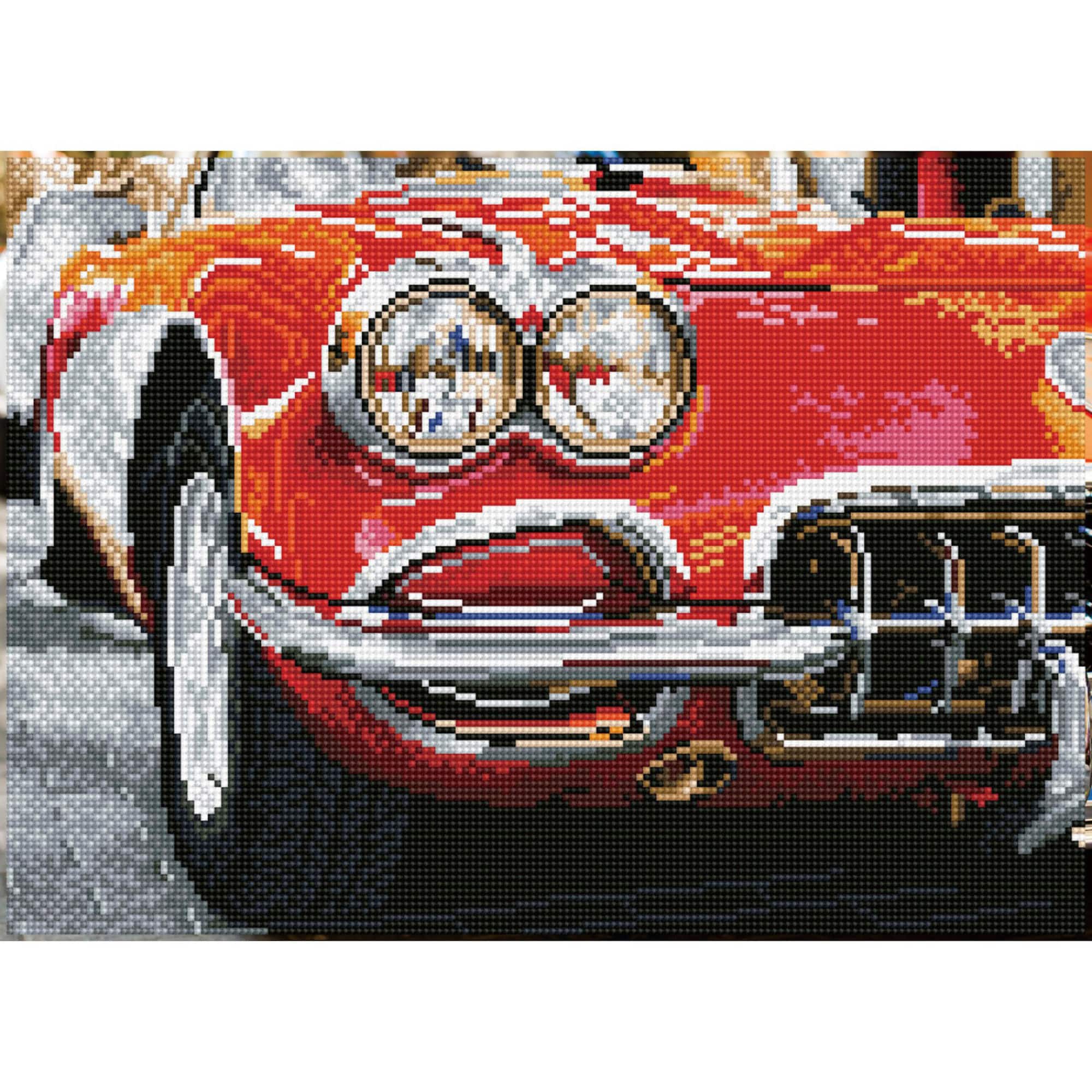 Diamond Dotz® Intermediate Red Sports Car Diamond Art Painting Kit